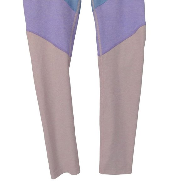 Outdoor Voices 7/8 Leggings Womens S Color Block Blue Purple Pink Athletic - Picture 5 of 9